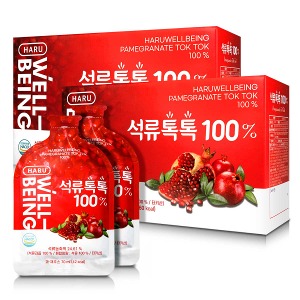 하루웰빙 석류톡톡100% 석류즙 터키산  과즙 엑기스 60포 석류 선물세트